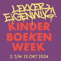 Logo Kinderboekenweek 2024 met thema Lekker Eigenwijs