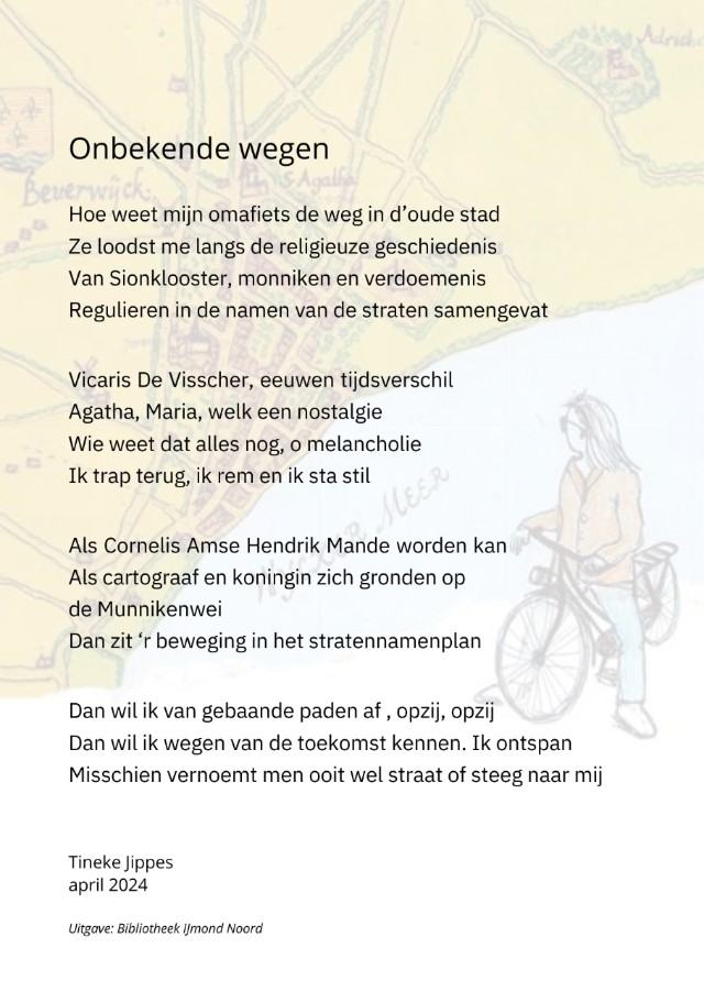 Stadsgedicht van Tineke Jippes